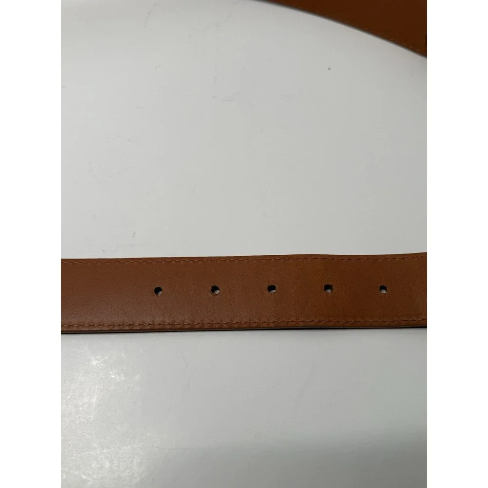J. HILBURN MEN'S ITALIAN CALFSKIN LEATHER DRESS BELT 36 HANDCRAFTED IN USA